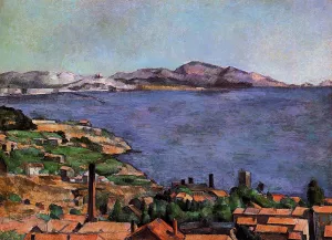 The Gulf of Marseilles Seen from L'Estaque by Paul Cezanne - Hand-Painted Oil Painting Reproduction