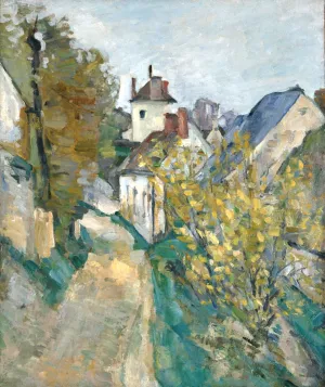 The House of Dr Gachet in Auvers-sur-Oise by Paul Cezanne - Hand-Painted Oil Painting Reproduction