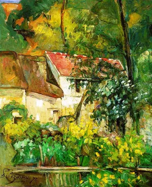 The House of Pere Lacroix in Auvers II by Paul Cezanne - Hand-Painted Oil Painting Reproduction