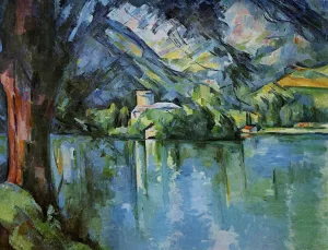 The Lac d'Annecy by Paul Cezanne - Hand-Painted Oil Painting Reproduction