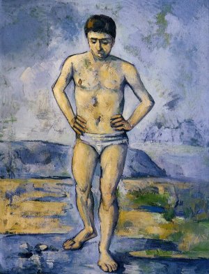 main product photo of The Large Bather painting by Paul Cezanne