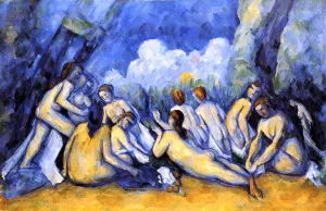 The Large Bathers 4 by Paul Cezanne - Hand-Painted Oil Painting Reproduction