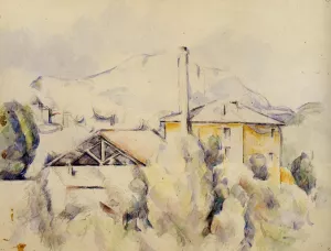 The Lime Kiln Aka The Mill At The Pont Des Trois Sautets by Paul Cezanne - Hand-Painted Oil Painting Reproduction