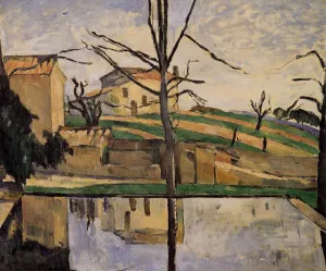 The Pool at Jas de Bouffan by Paul Cezanne Oil Painting Reproduction