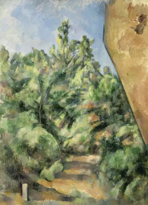 The Red Rock by Paul Cezanne - Hand-Painted Oil Painting Reproduction