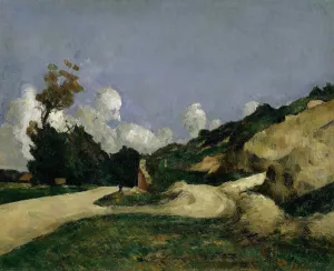 The Road by Paul Cezanne - Hand-Painted Oil Painting Reproduction