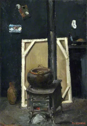 The Stove in the Studio by Paul Cezanne - Hand-Painted Oil Painting Reproduction