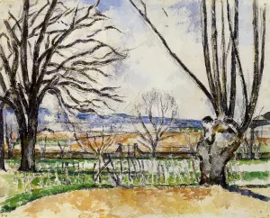 The Trees of Jas de Bouffan in Spring by Paul Cezanne Oil Painting Reproduction