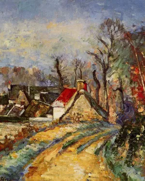 The Turn in the Road at Auvers by Paul Cezanne - Hand-Painted Oil Painting Reproduction
