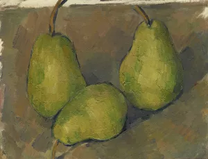 Three Pears by Paul Cezanne - Hand-Painted Oil Painting Reproduction