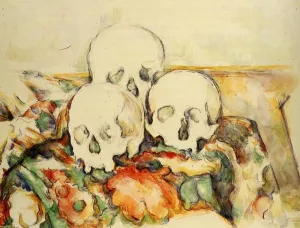 Three Skulls by Paul Cezanne - Hand-Painted Oil Painting Reproduction