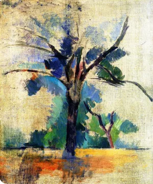 Trees by the Water 2 by Paul Cezanne - Hand-Painted Oil Painting Reproduction