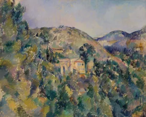 View of the Domaine Saint-Joseph by Paul Cezanne - Hand-Painted Oil Painting Reproduction